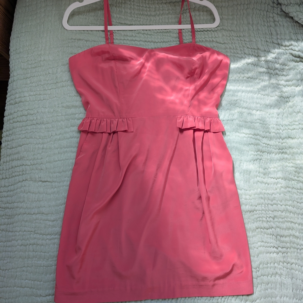 Forever 21 Coral Pink Mini Dress with Pockets - M